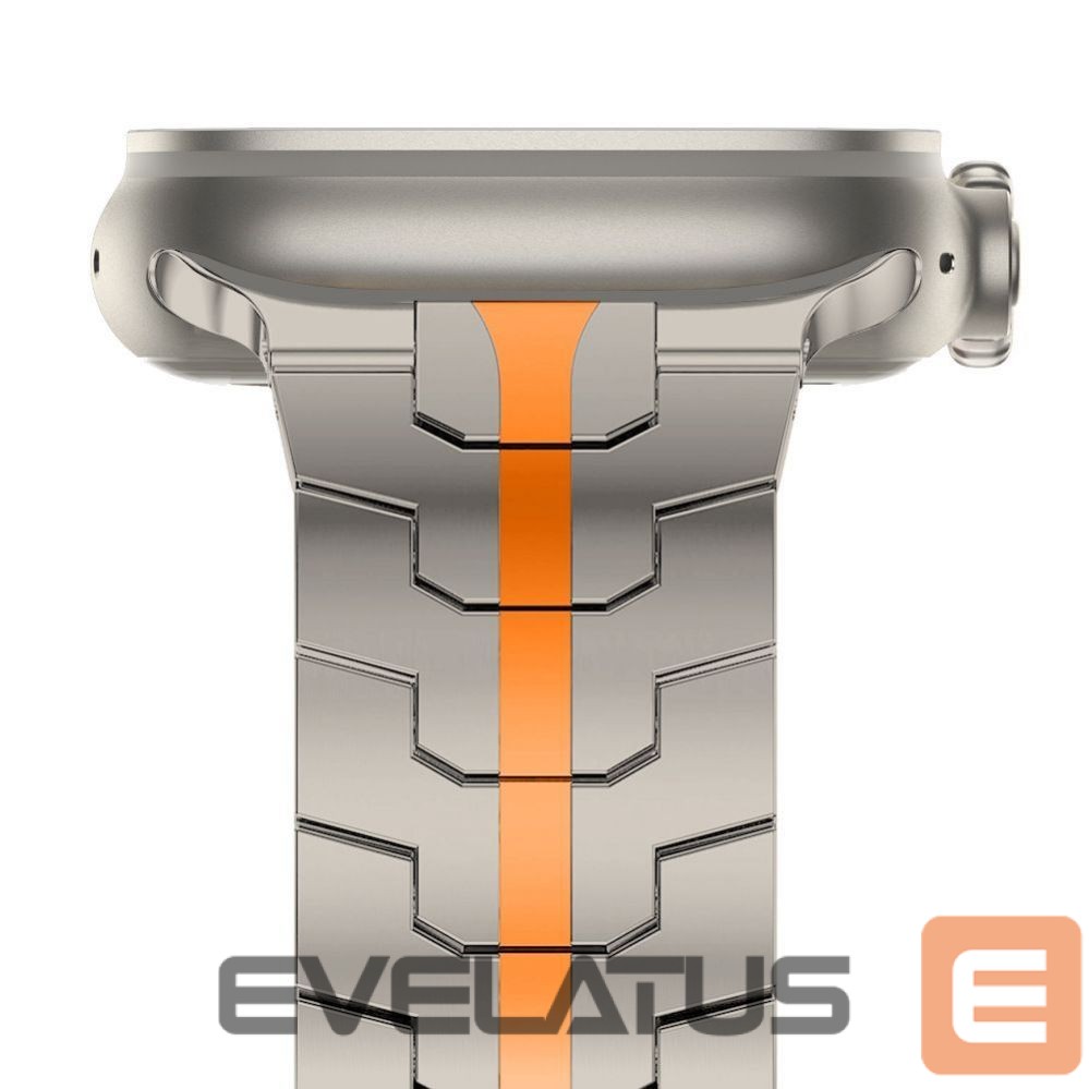Strap Tech-Protect Tech-Protect Stainless Line Bracelet for Apple Watch 4 / 5 / 6 / 7 / 8 / 9 / SE / Ultra 1 / 2 (42/44/45/49 mm) - Titanium Orange