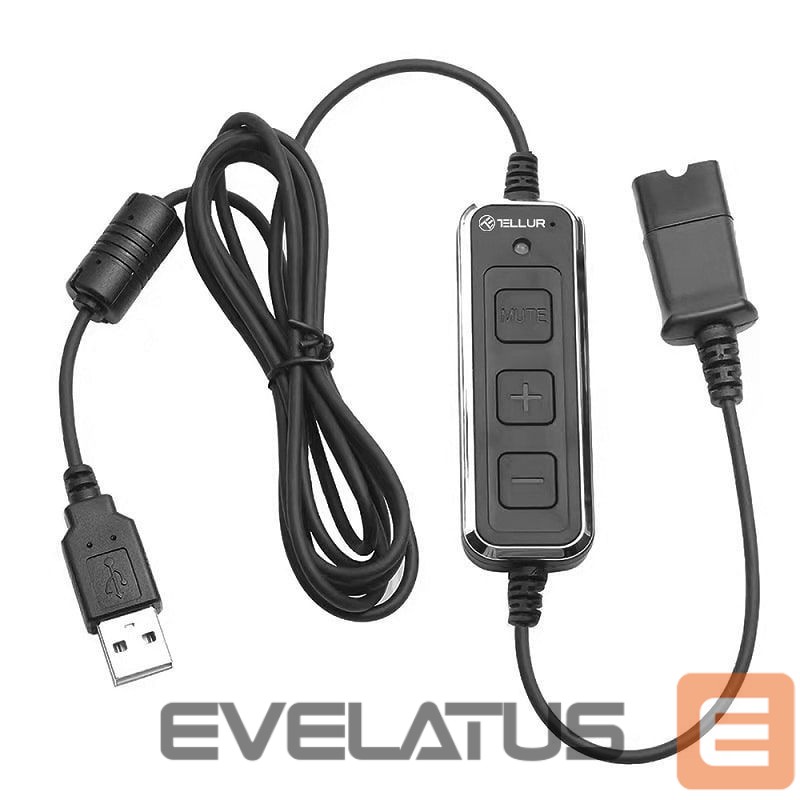 Headphone with microphone Tellur Voice 510N Monoaural USB Black