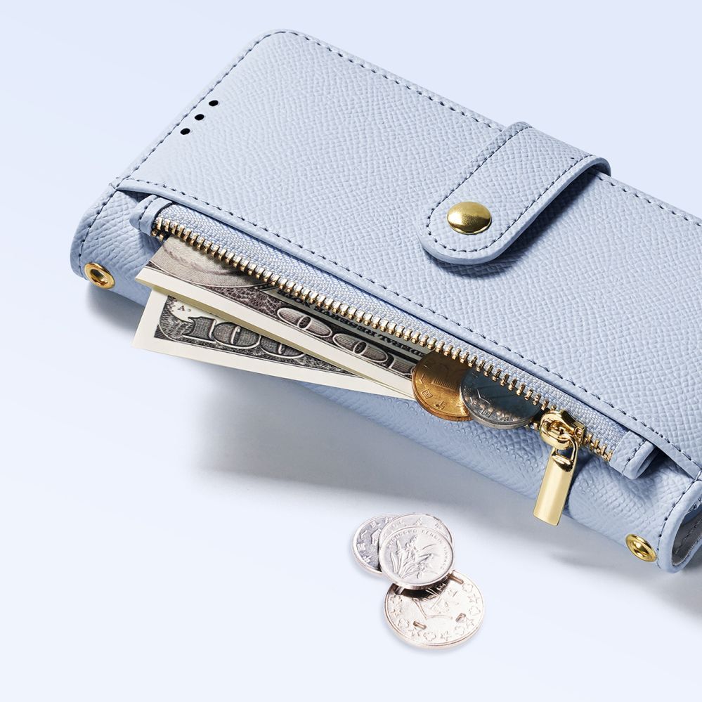 Tagakaaned Dux Ducis Dux Ducis Lawa iPhone 16 Leather Case with Detachable Magnetic Wallet - Blue