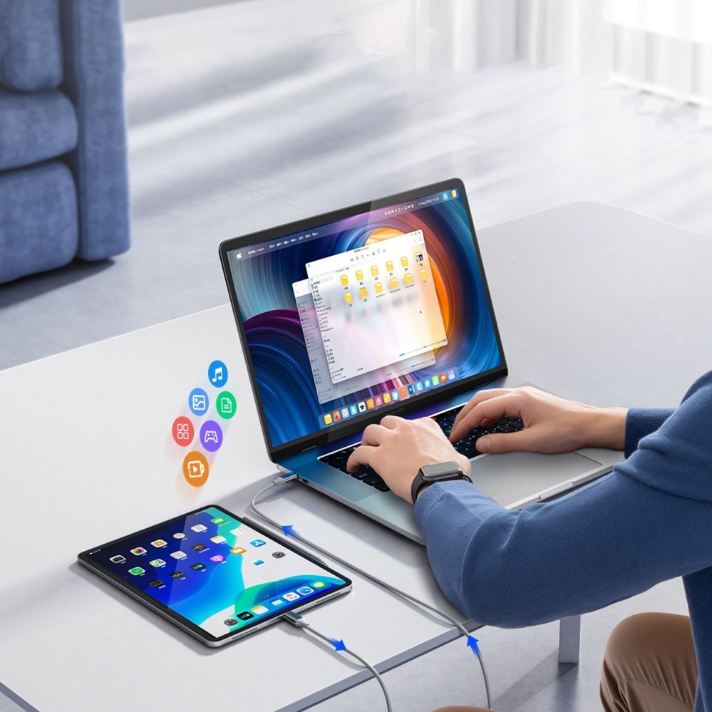 Kaabel Orico Orico CDX 100W 5A Power Delivery USB-C - USB-C 1m Cable - White