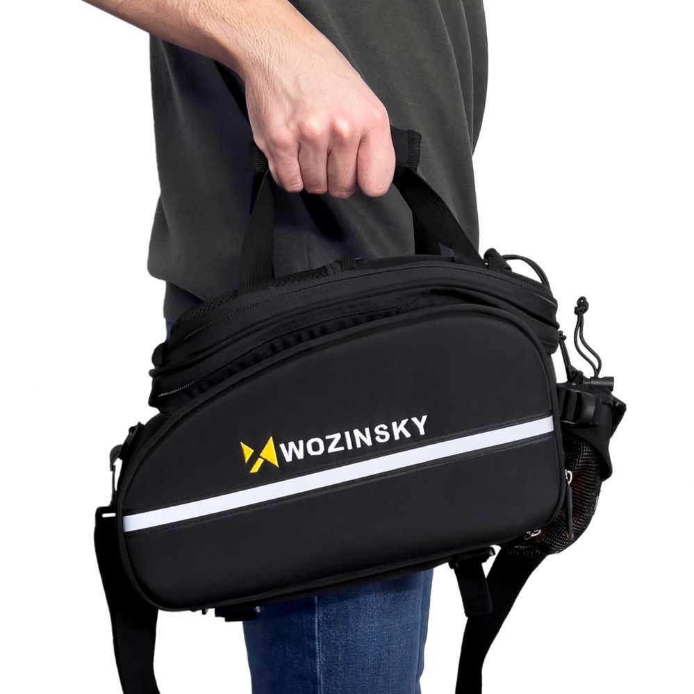 Bicycle accessory Wozinsky Wozinsky roomy bike carrier bag 35L (rain cover included) black (WBB19BK)