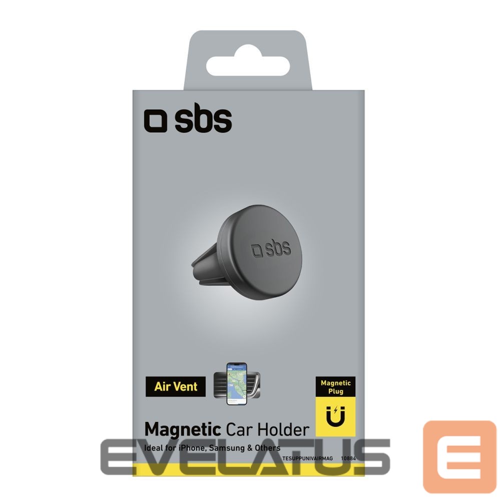 Auto holder SBS SBS TESUPPUNIVAIRMAG smartphone holder compatible with MagSafe, for air vent - black