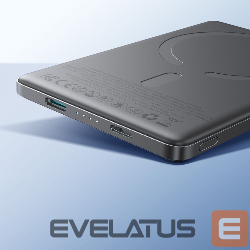 Väline aku Joyroom Powerbank Joyroom JR-PBM08 5000mAh 20W with inductive charging - gray