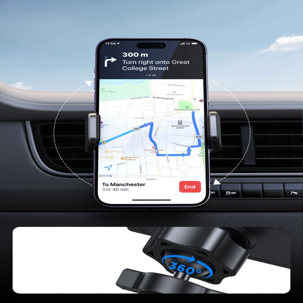 Auto holder Joyroom Joyroom car phone holder for air vent black (JR-ZS377)