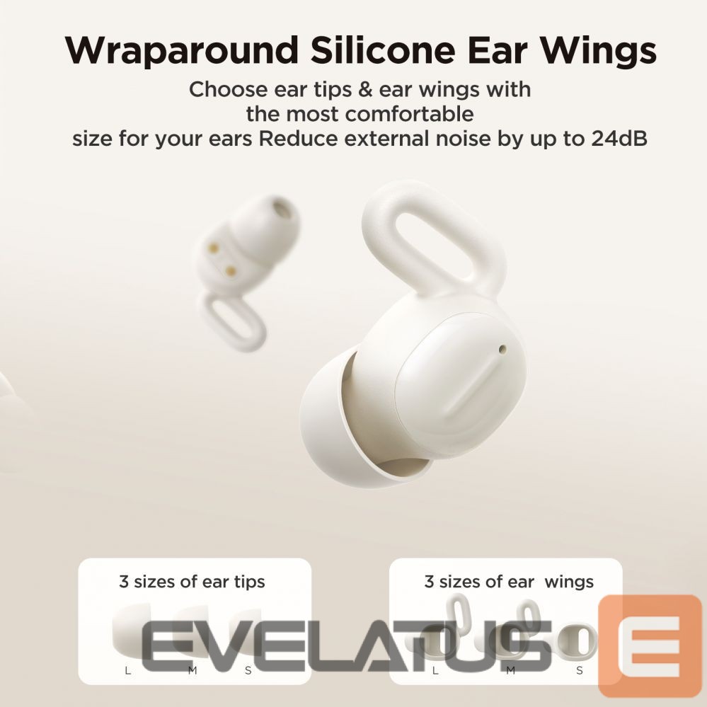 Kõrvaklapid Joyroom Joyroom JR-TS1 Cozydots Series TWS headphones with Bluetooth 5.3 and noise cancellation - white