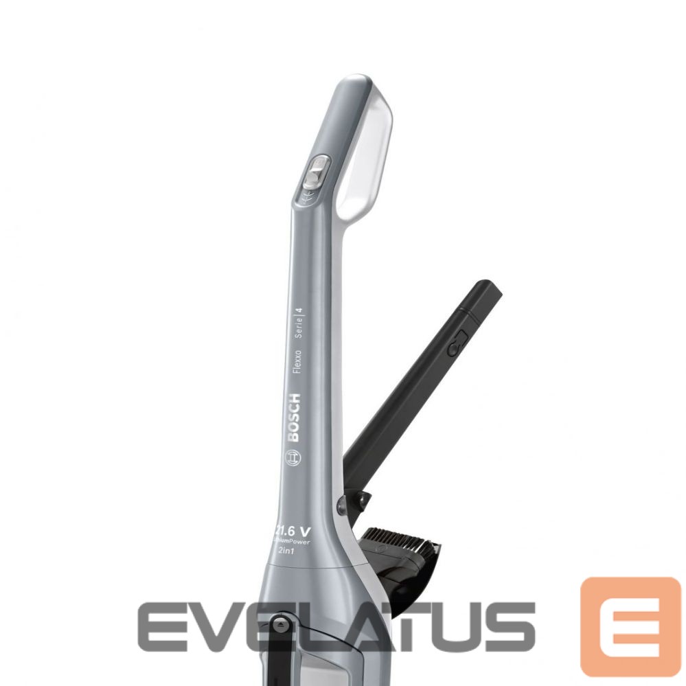 Dulkių siurblys Bosch Vacuum Cleaner | BCH3P210 Series 4 | Cordless operating | Handstick | 21.6 V | Operating time (max) 50 min | Silver | Warranty 24 month(s)