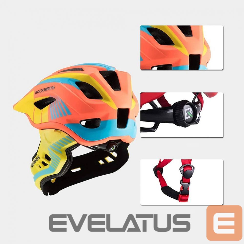 Teine toode Rockbros Children's bicycle helmet with detachable visor Rockbros TT-32SOYB-S size S - yellow-orange