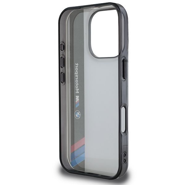 Other Phone Accessory BMW BMW Motosport IML Vertical Stripe iPhone 16 Pro Max Case - Gray