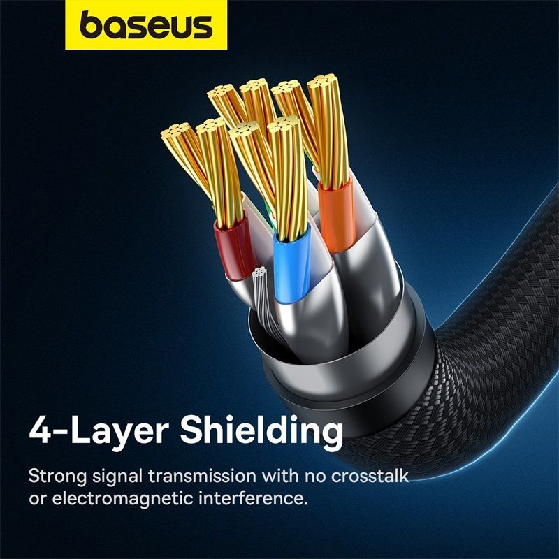 Other Computer Accessory Baseus Baseus fast internet cable RJ45 cat.7 10Gbps 5m braided black