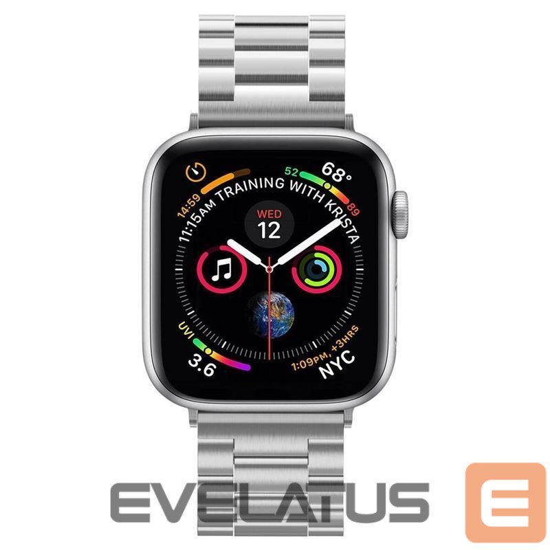 Tagakaaned Spigen Spigen Modern Fit Band for Apple Watch 4/5/6/7/8/9/SE/Ultra (42/44/45/49 mm) - Silver