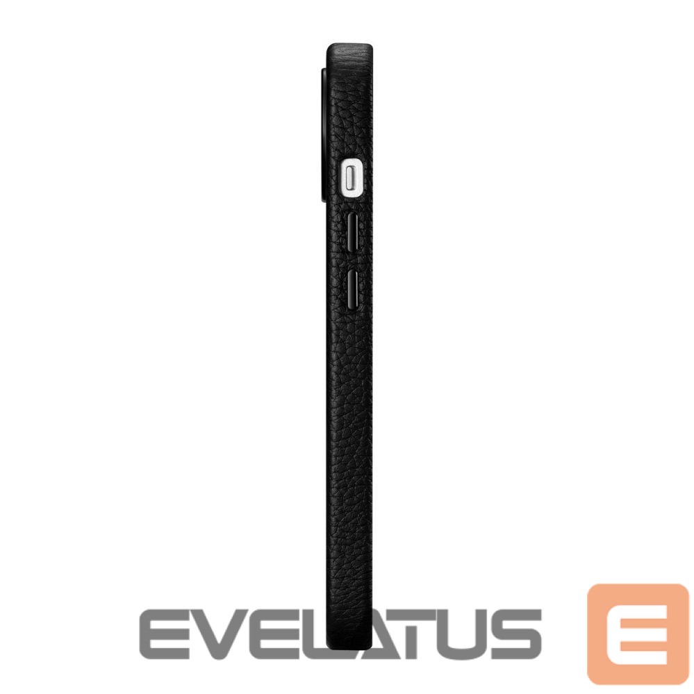 Tagakaaned iCarer iCarer Litchi Premium Leather Case iPhone 14 Plus Magnetic Leather Case with MagSafe Black (WMI14220711-BK)