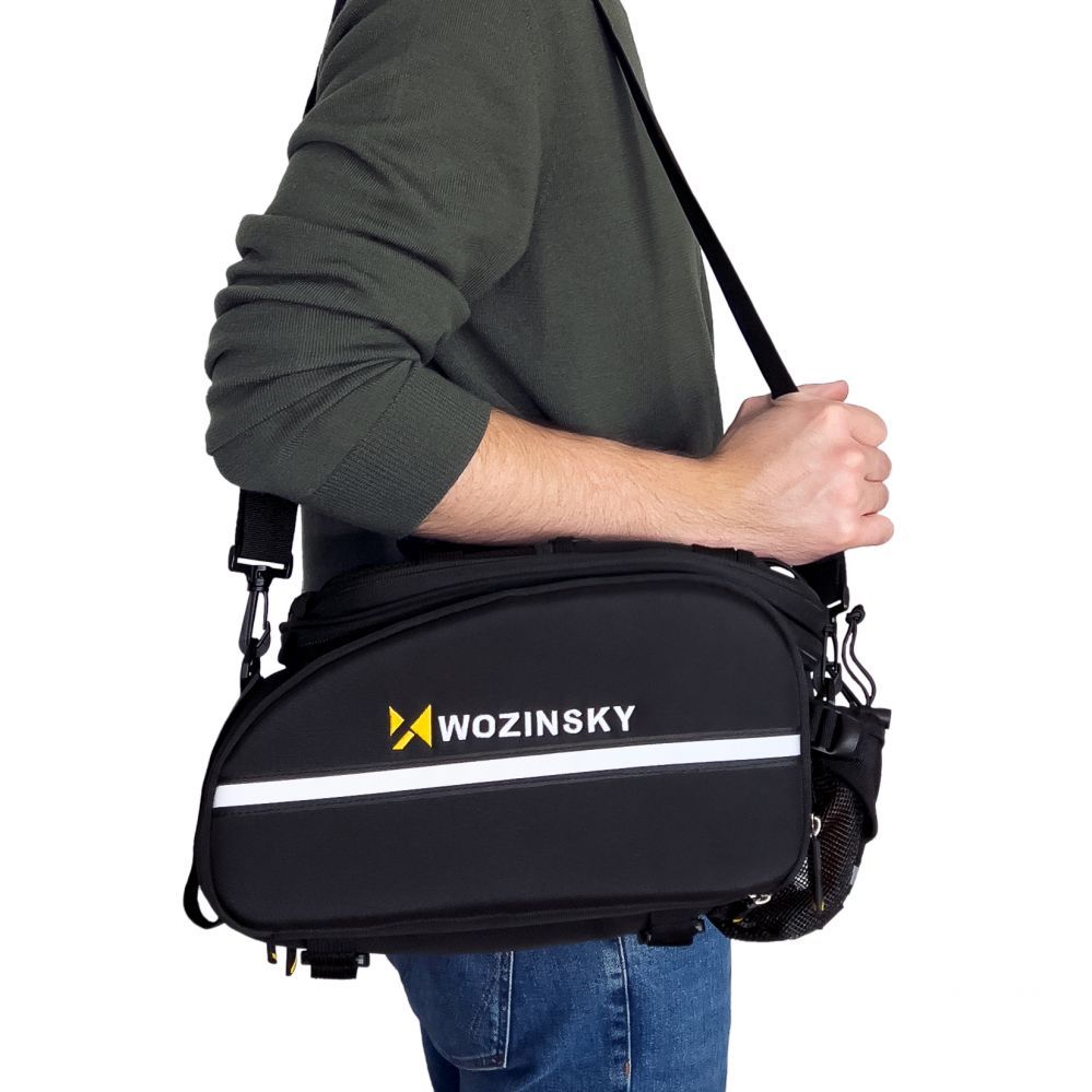 Bicycle accessory Wozinsky Wozinsky roomy bike carrier bag 35L (rain cover included) black (WBB19BK)