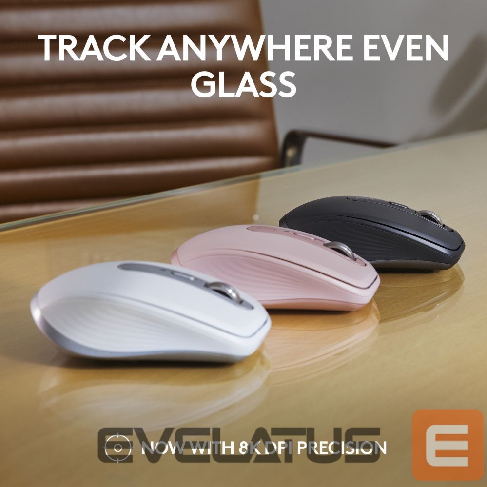 Arvutihiir Logitech MX Anywhere 3S Mouse - RF Wireless + Bluetooth, Laser, 8000 DPI, Graphite