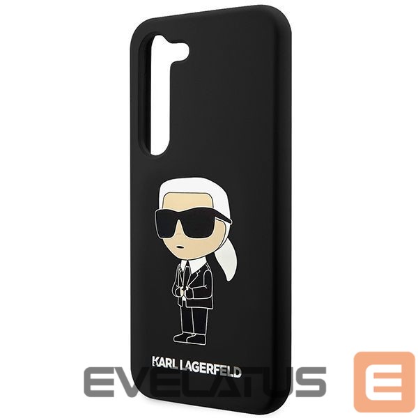 Nugarėlės dėklai Karl Lagerfeld Karl Lagerfeld Silicone Ikonik Case for Samsung Galaxy S23+ - Black