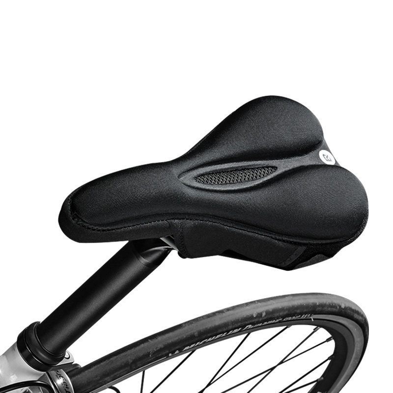 Bicycle accessory Rockbros Rockbros LF047-B silicone gel bicycle seat cover size L - black