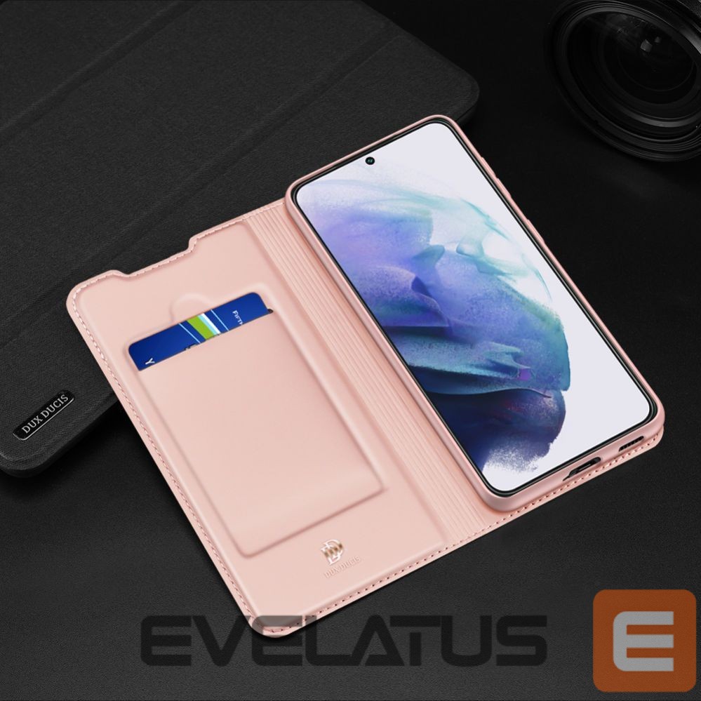 Aizmugurējais vāciņš Dux Ducis Dux Ducis Skin Pro Holster Cover Flip Cover for Samsung Galaxy S22 + (S22 Plus) gold
