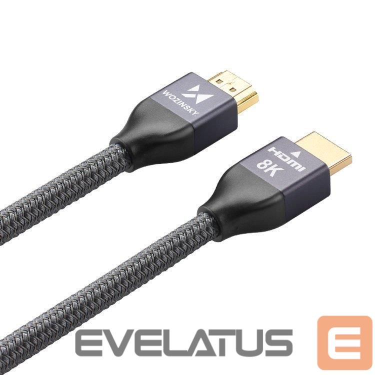 Kaabel Wozinsky Wozinsky cable HDMI 2.1 8K 60 Hz 48 Gbps / 4K 120 Hz / 2K 144 Hz 5 m Silver (WHDMI-50)