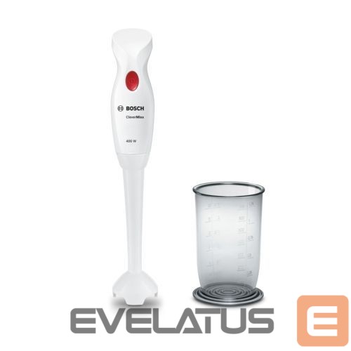 Mikserid ja blenderid Bosch | Blender | CleverMixx MSM14100 | Hand Blender | 400 W | Number of speeds 1 | White