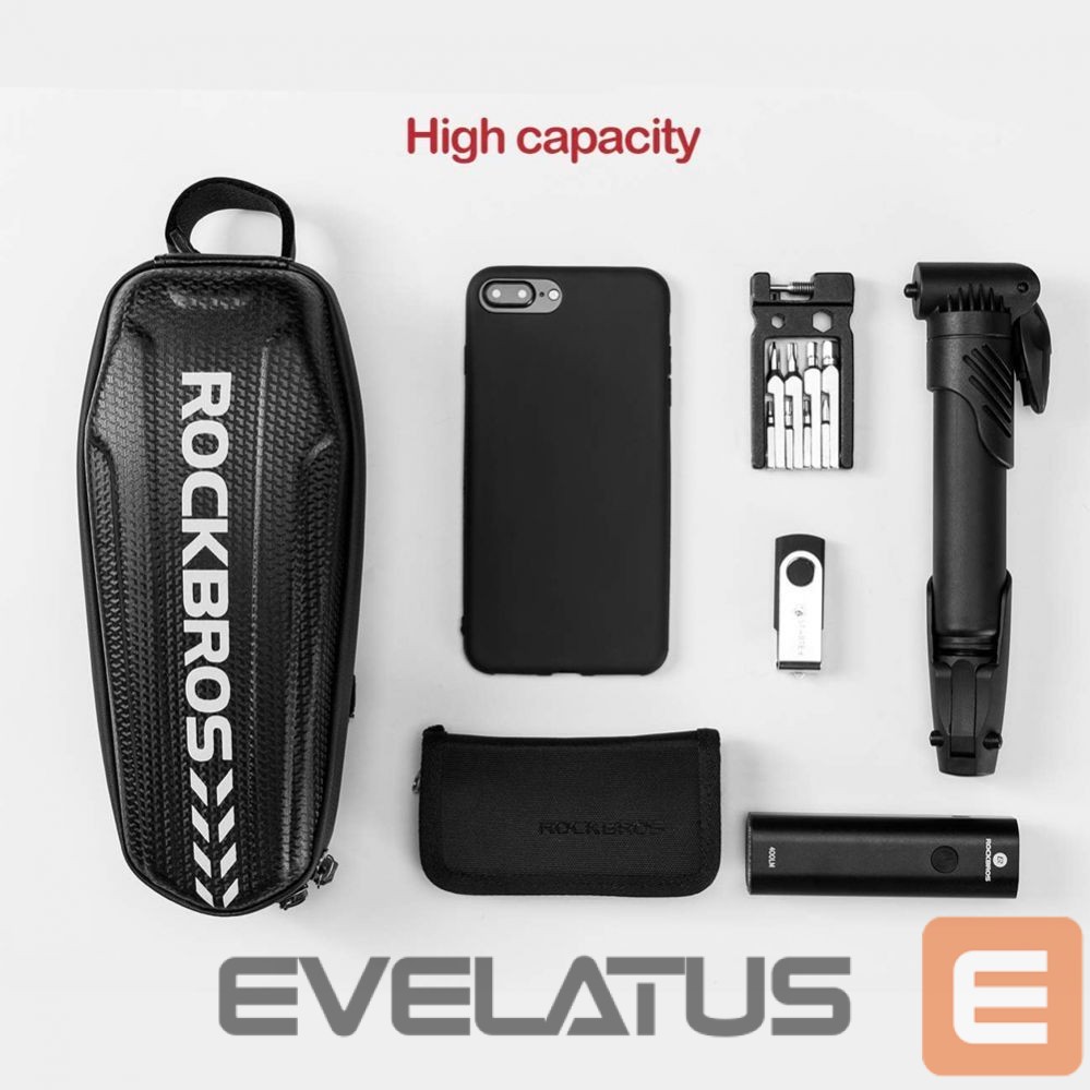 Jalgratta tarvik Rockbros Rockbros B60 waterproof bicycle bag for frame - black