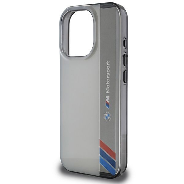 Other Phone Accessory BMW BMW Motosport IML Vertical Stripe iPhone 16 Pro Max Case - Gray