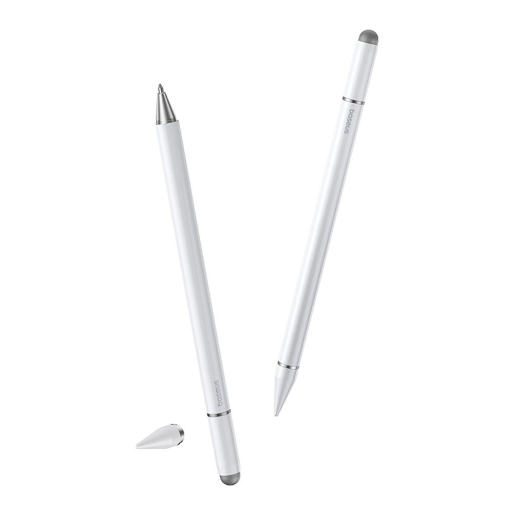 Stylus Baseus Baseus Smooth Writing III 3in1 Passive Stylus - Non-magnetic Version - White