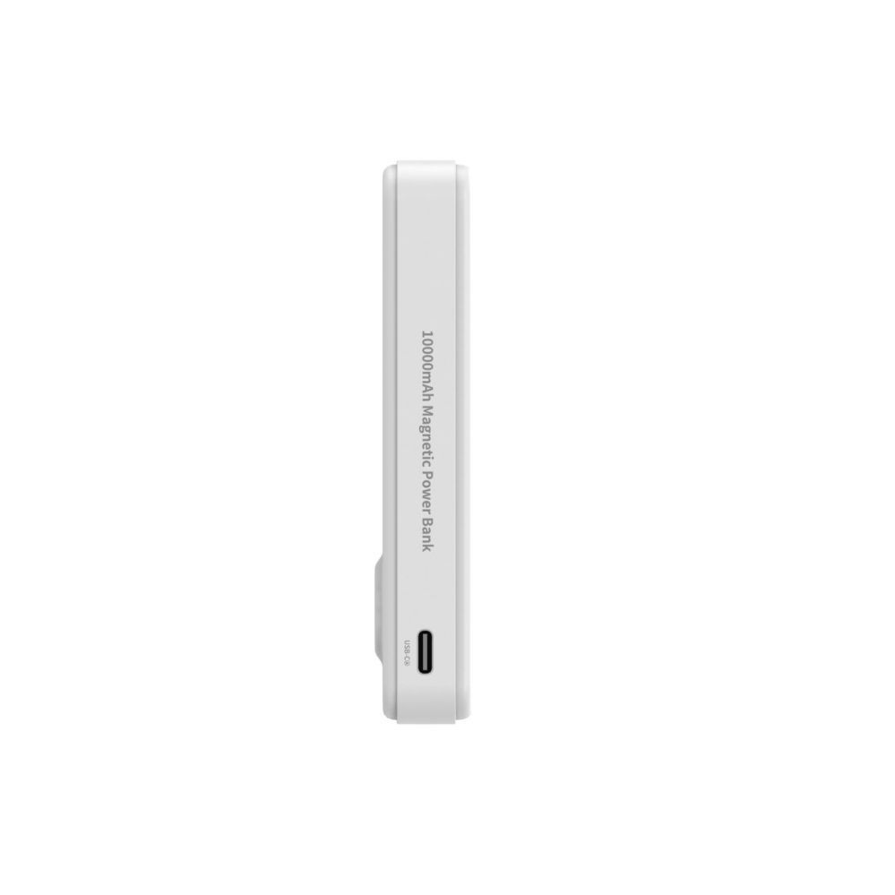 Väline aku Wozinsky Powerbank Wozinsky WLWP-10KA0Y3WS 22.5W PD Qi2 10000 mAh, with stand, 1x USB-A, 1x USB-C - white