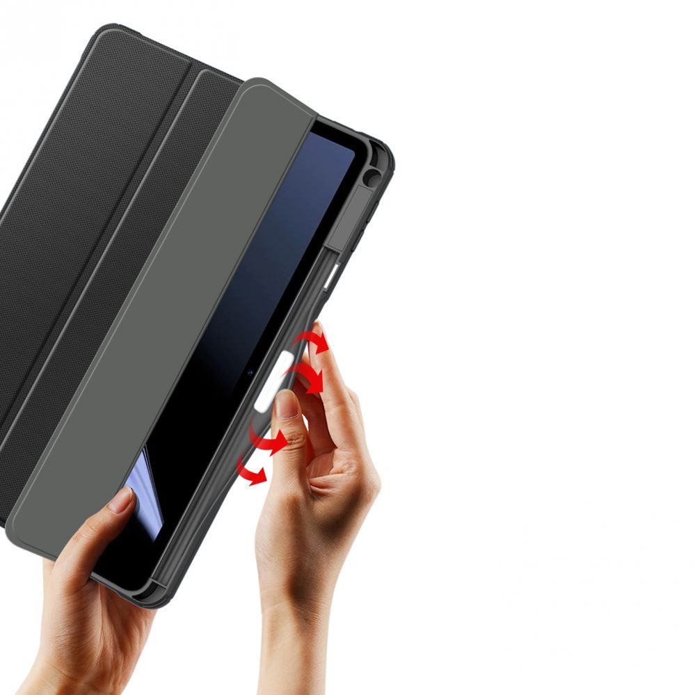 Tagakaaned Dux Ducis Dux Ducis Toby Armored Flip Smart Case for Oppo Pad with Stylus Holder Black