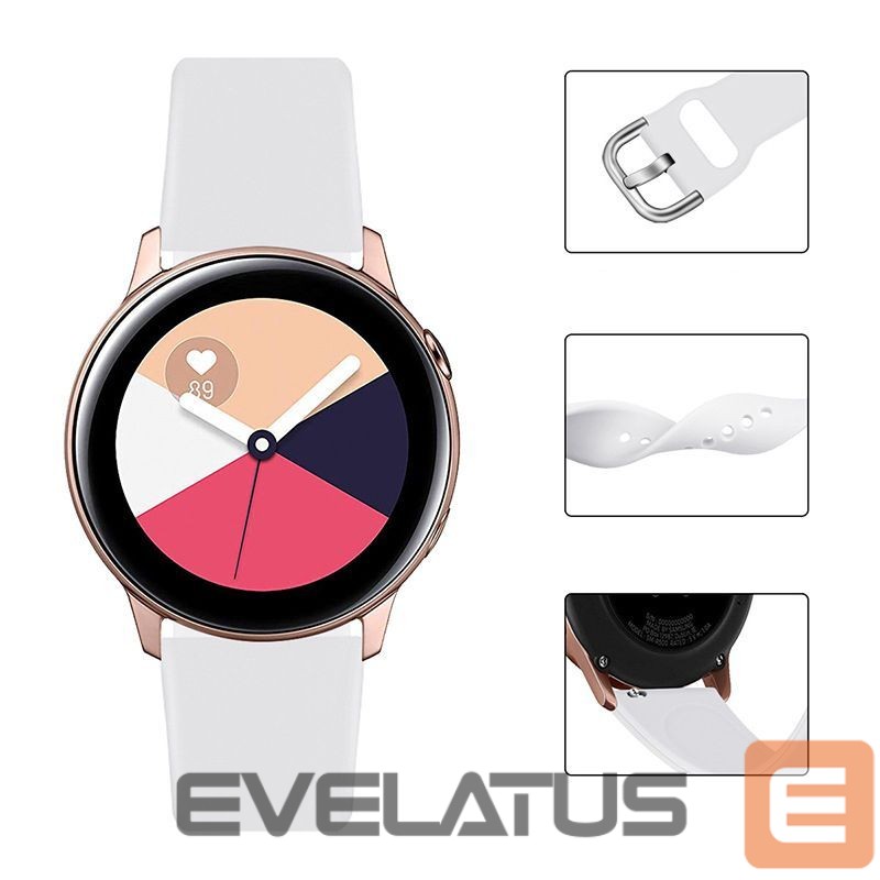 Rihm Hurtel Silicone Strap TYS band for Samsung Galaxy Watch 40 / 41 / 42 / 43 / 44 mm - dark blue