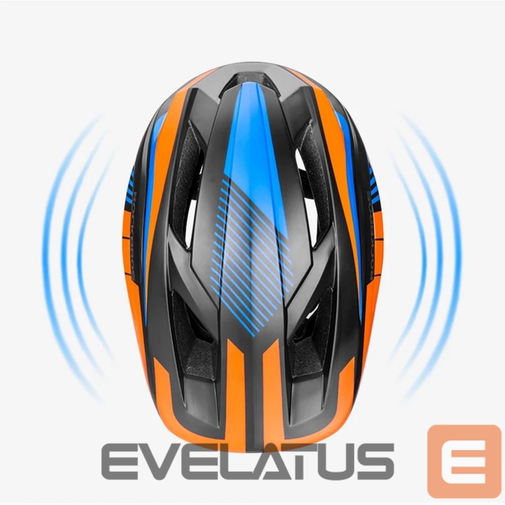 Bicycle accessory Rockbros Rockbros TT-32SOBL-S children's bicycle helmet with removable chinbar, size S - black and orange