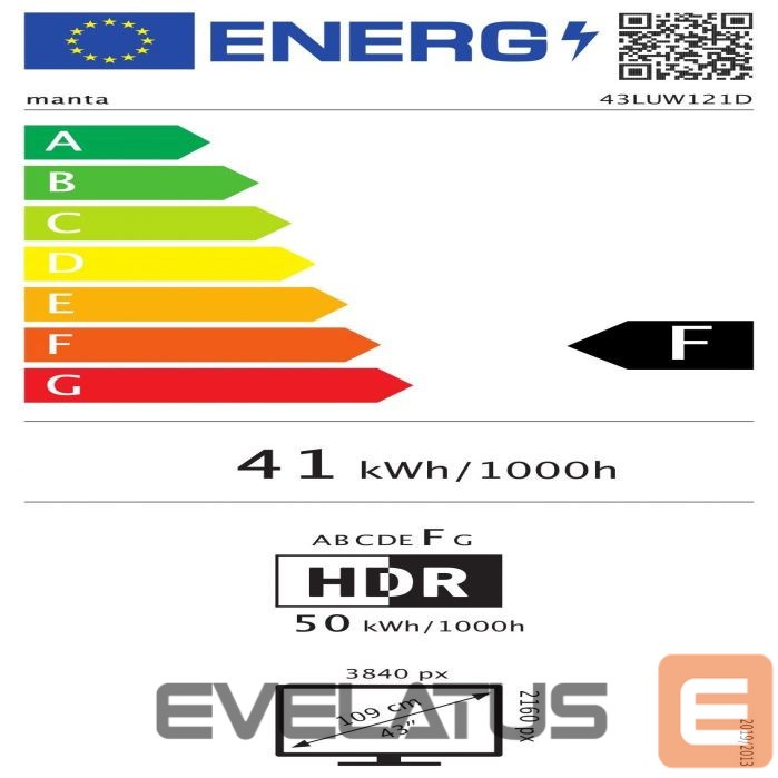 Televizors Manta 43LUW121D