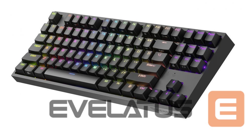 Computer keyboard Genesis Mechanical Gaming Keyboard THOR 404 TKL RGB Mechanical Gaming Keyboard Wired US Kailh Box Brown V2 USB Type-A 1005 g