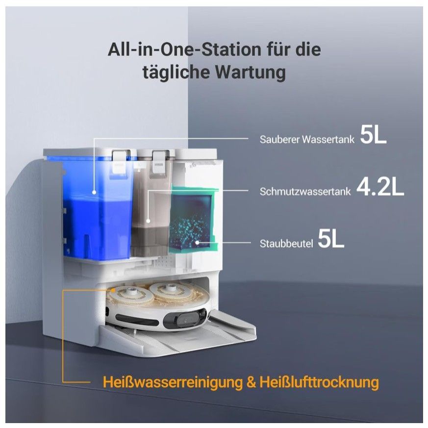 Putekļusūcējs EZVIZ CS-RS20-PRO-PGA2 White