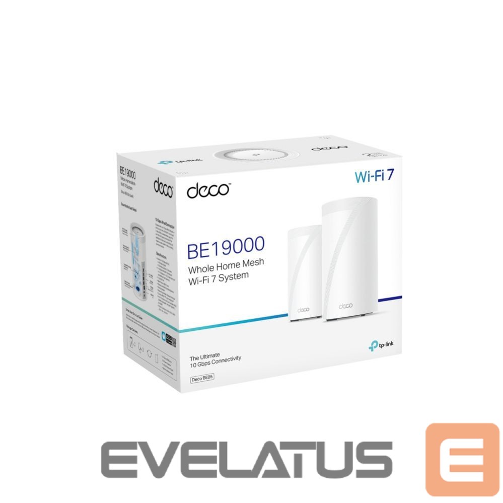 Ruuterid TP-Link WRL MESH ROUTER 19000MBPS/DECO BE85(2-PACK)