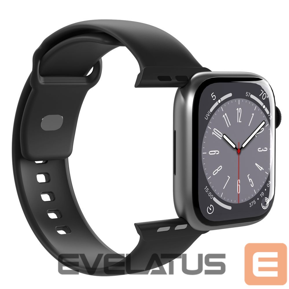 Strap Puro Puro Icon Silicone Strap for Apple Watch 38 / 40 / 41 mm - Black (2 pcs.)