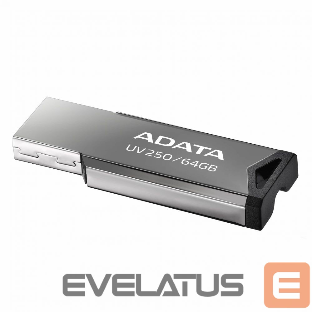 Flash drive ADATA USB Flash Drive UV250 64 GB, USB 2.0, Silver