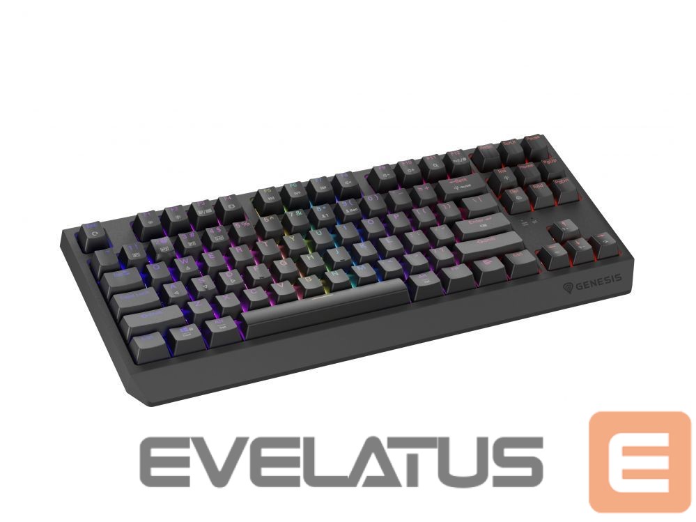 Arvuti klaviatuur Genesis THOR 230 | Mechanical Gaming Keyboard | Wireless | US | Black | 2.4 GHz, Bluetooth, USB | Outemu Red