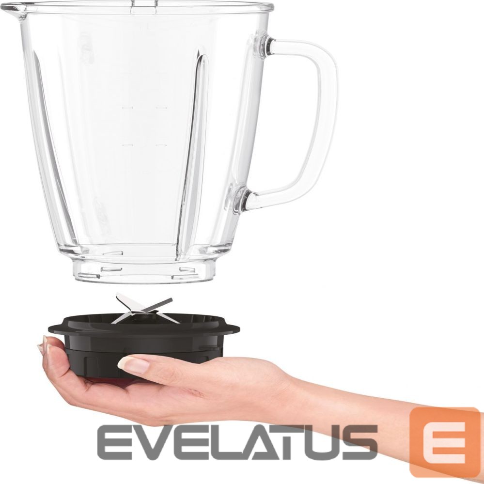 Mikseri un blenderi TEFAL Blender BL438831 BlendForce Tabletop, 800 W, Jar material Glass, Jar capacity 1.25 L, Ice crushing, Black