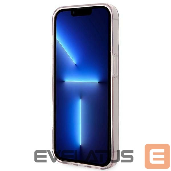 Back panel cover Karl Lagerfeld Karl Lagerfeld KLHCP14LCTTRI iPhone 14 Pro 6.1 "hardcase pink / pink Transparent Choupette Body