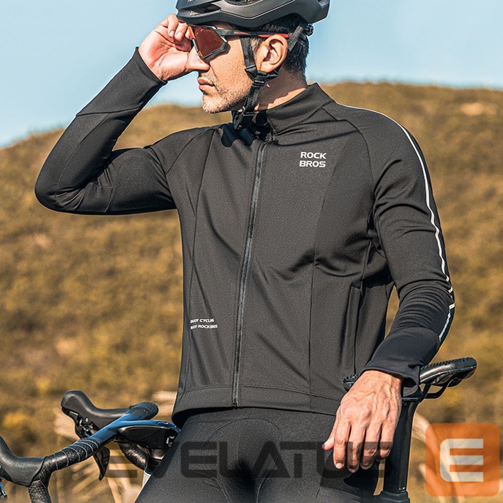 Teine toode Rockbros Rockbros 15400002005 long sleeve cycling jersey autumn/winter XXL - black