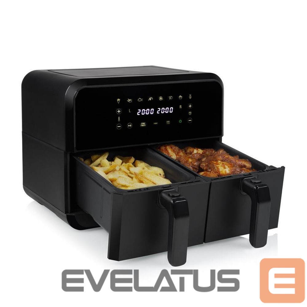 Galda grils Princess Double Basket Airfryer, Black