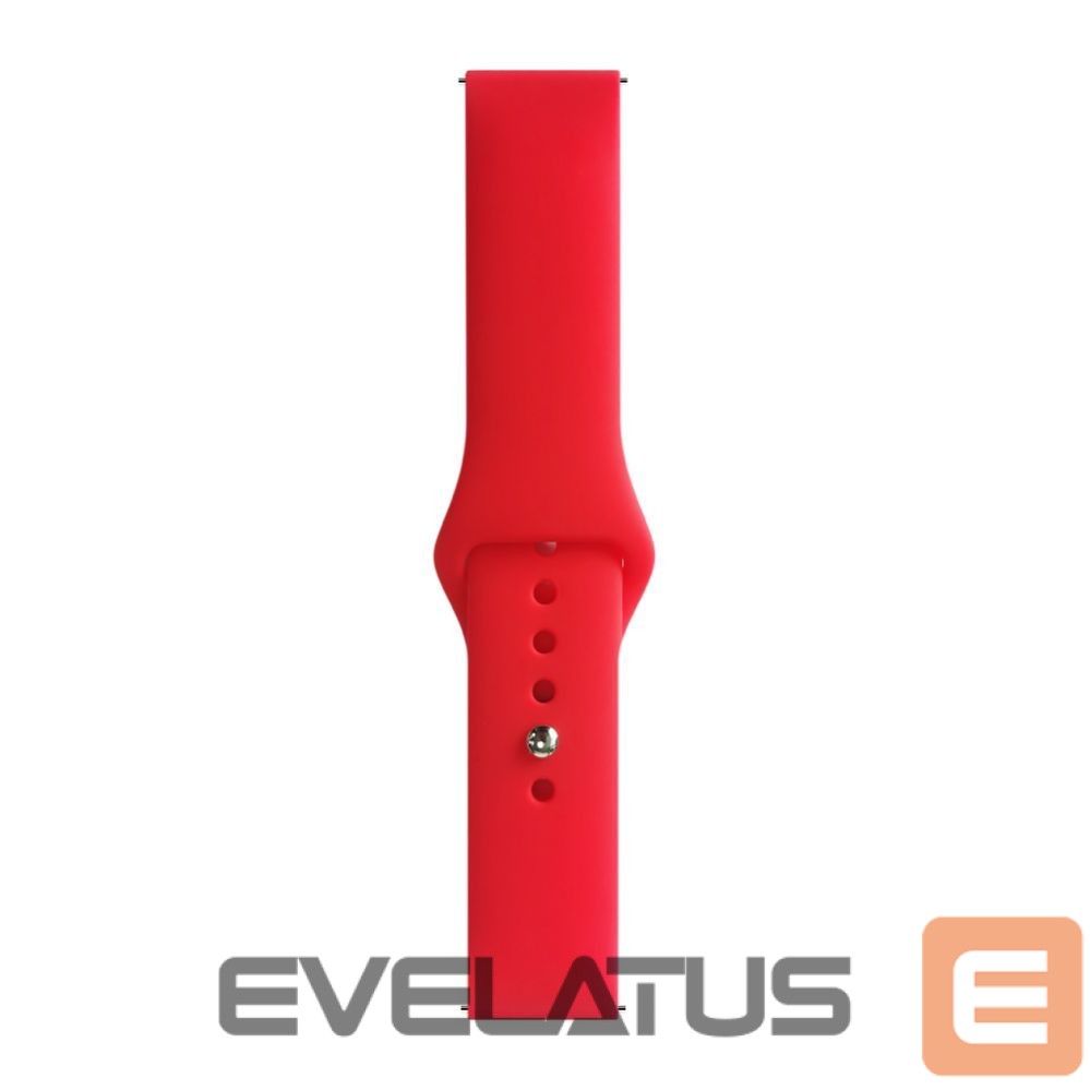 Siksniņa Evelatus Evelatus Watch 20mm Silicone Loop Watch Straps (130mm M/L) Red