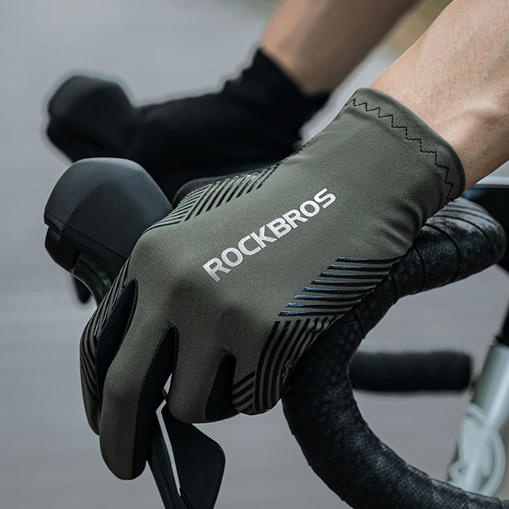 Bicycle accessory Rockbros Rockbros cycling gloves spring/summer/autumn, full, size: S - green