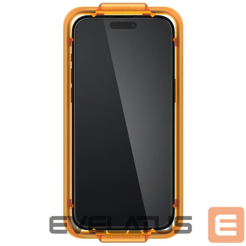 Aizsargstikls Spigen Spigen ALM Glass FC tempered glass for iPhone 15 - black 2 pcs.