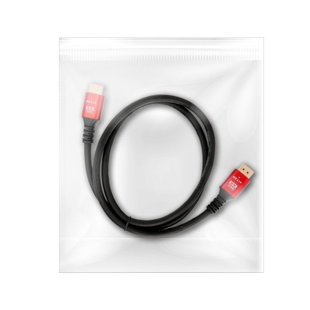 Kaabel OEM Cable HDMI 2.1 8K 60Hz / 4K 120Hz – Ultra High Speed, HDR, eARC, VRR, 48Gbps 1 m black