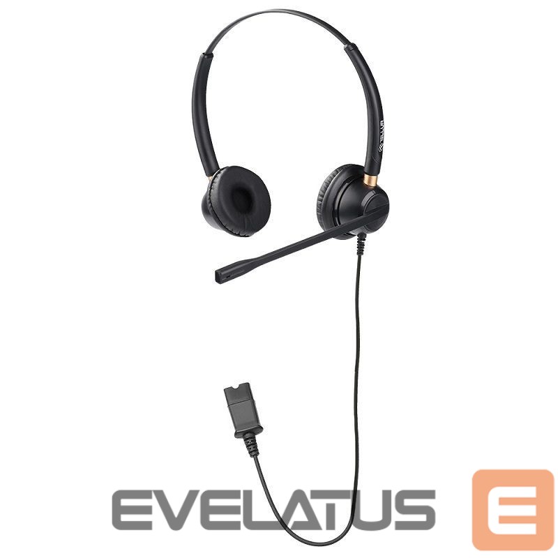 Headphone with microphone Tellur Voice 510N Monoaural USB Black