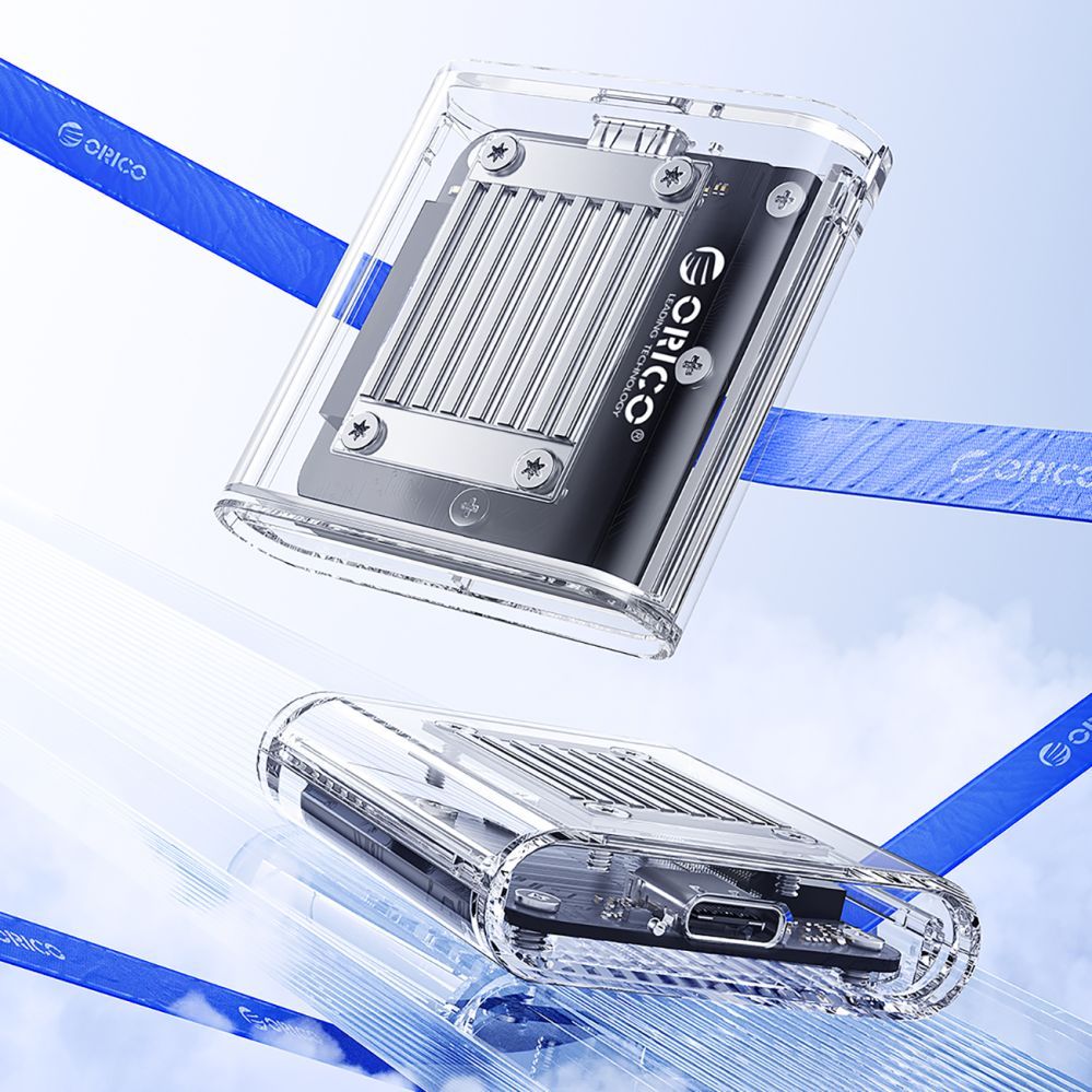 Other Computer Accessory Orico Orico TC20-M2-10G M.2 NVME USB-C 3.2 Disk Caddy - Transparent