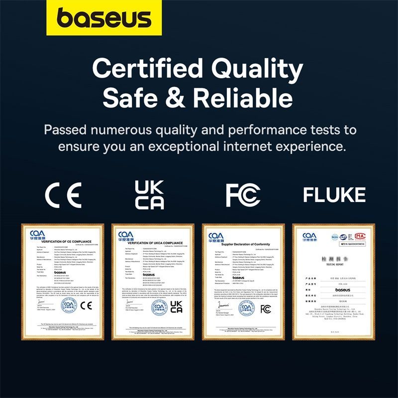 Other Computer Accessory Baseus Baseus fast internet cable RJ45 cat.7 10Gbps 5m braided black