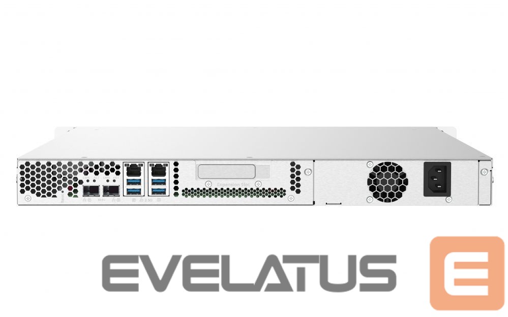 Flash drive QNAP 4-Bay NAS TS-432PXU-2G Up to 4 SATA 6Gb/s, 3Gb/s, AL324 ARM Cortex-A57 Quad-Core, Processor frequency 1.7 GHz, 2 GB, DDR4, 2x10 Gigabit Ethernet SFP+; 2x2.5 Gigabit Ethernet; PCIe Gen 2 x2; 4x USB 3.2 Gen 1