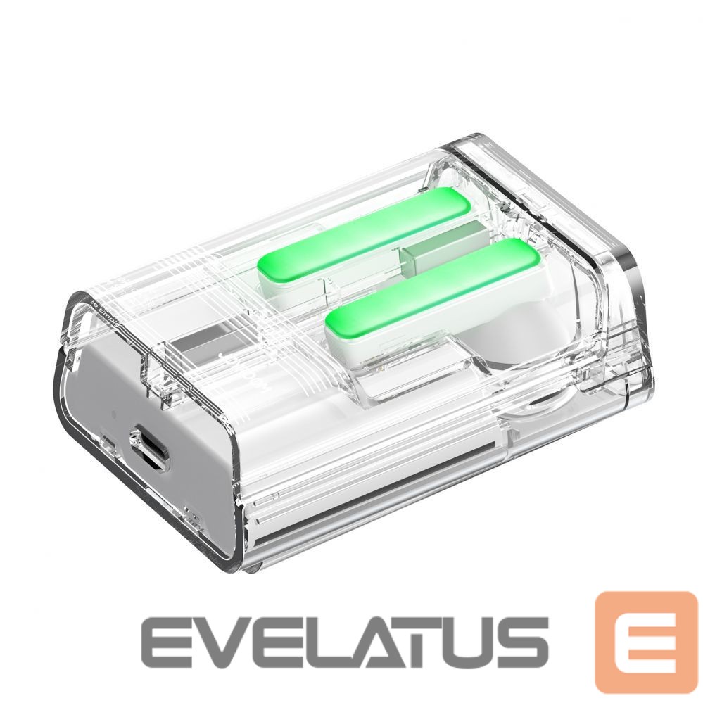 Kõrvaklapid Joyroom TWS Joyroom JR-TC1 IceLens Series wireless headphones with LED lights - white