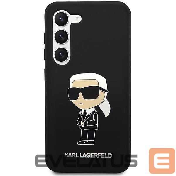 Nugarėlės dėklai Karl Lagerfeld Karl Lagerfeld Silicone Ikonik Case for Samsung Galaxy S23+ - Black